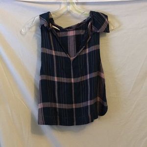 Free People collared tank top